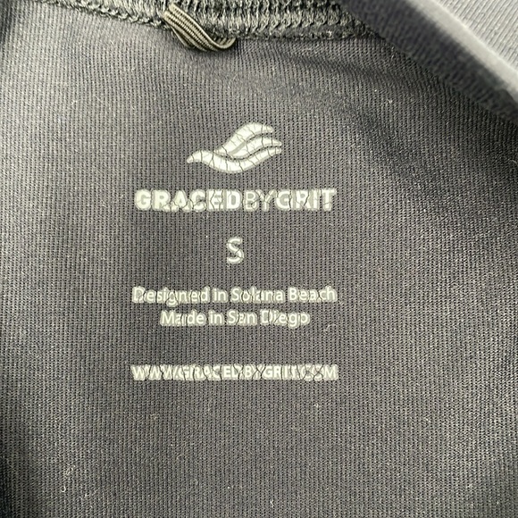 Danskin Gray Yoga Leggings & Graced by Grit Black Zip Up Work Out Top 2 PC SZ SM - Picture 7 of 15